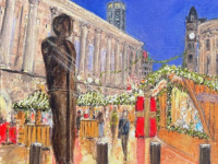 Iron Man at the Birmingham Frankfurt Christmas Markets