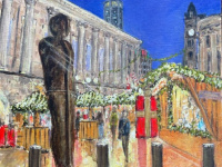 Iron Man at the Birmingham Frankfurt Christmas Market